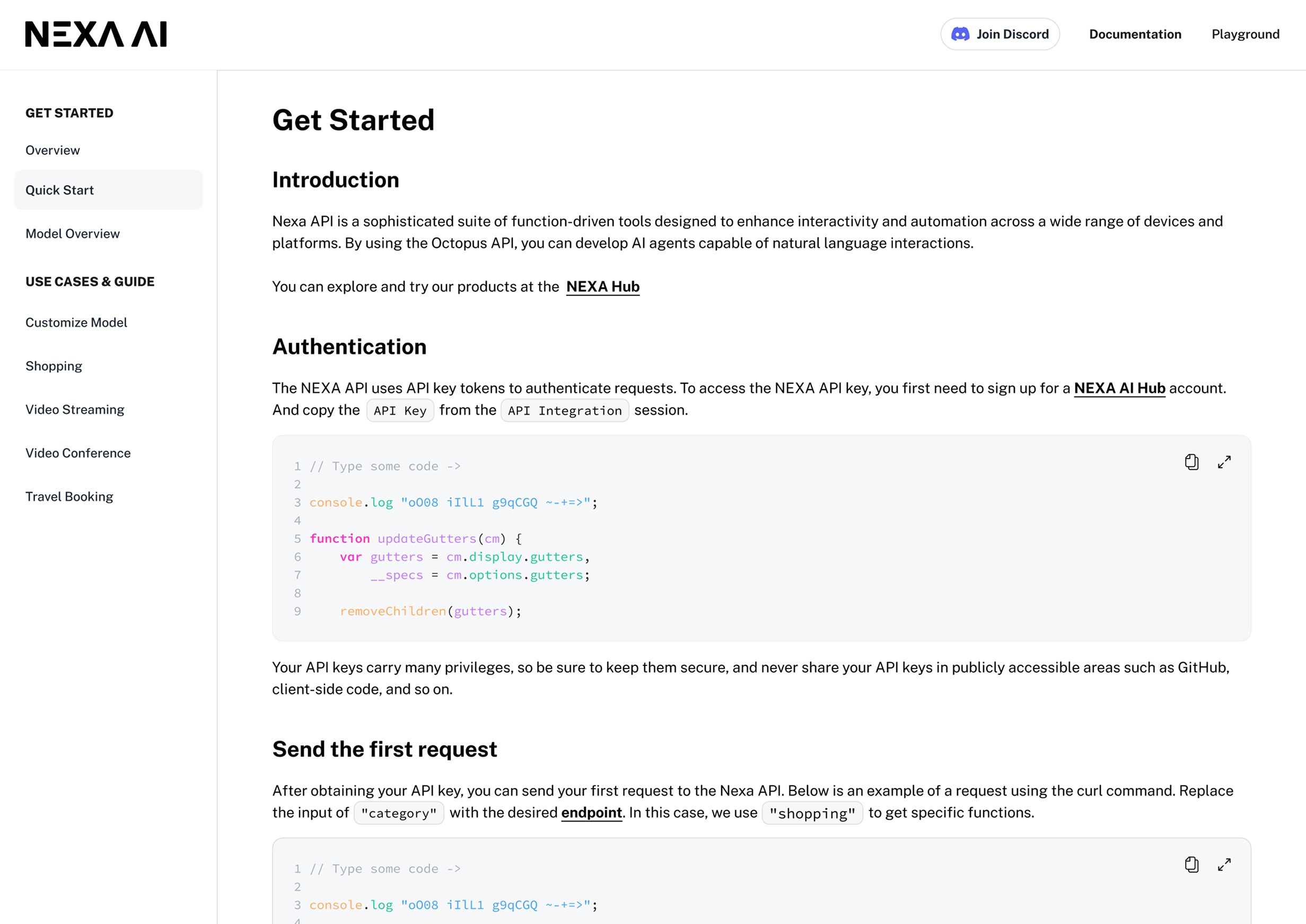 Octopus AI · documentation quick start