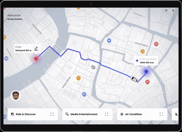 Smart Brook · map exploration, route edit, and decision reveal in motion